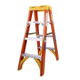奥鹏电工绝缘梯子玻璃钢人字梯折叠伸缩多功能电力双侧工程梯703A