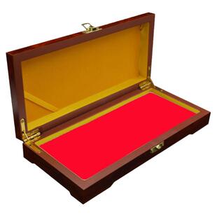 长方形木盒印台财务印泥特大号红蓝黑色空白玉石印章木章印台书法