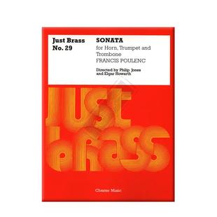 普朗克 奏鸣曲 圆号小号和长号 总分谱 Chester原版乐谱书 Sonata for Horn Trumpet and Trombone Score and Parts HL14025948