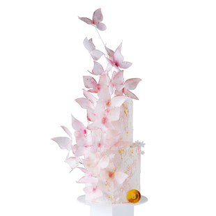 BITEOLOGY【桃花蝶语/设计师款】E162 生日蛋糕新品北京上海同城