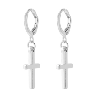 新款十字架耳扣2025年新款潮素圈耳环女简约冷淡风高级感耳饰耳环
