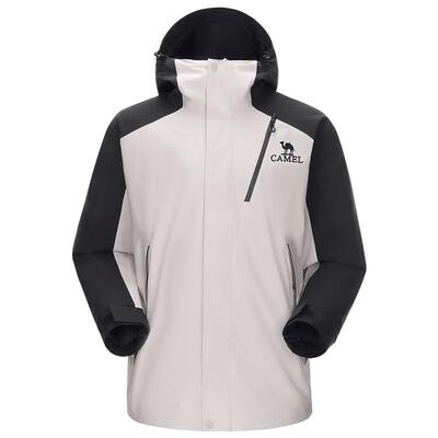 王者凯甲骆驼冲锋衣三合一登山服