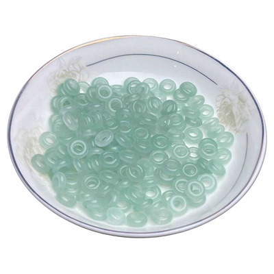 冰种玉髓天青冻圆环手链项链