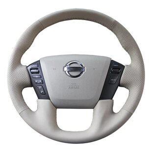 适用于尼桑途乐Y62专用手缝方向盘套专用全包围把套