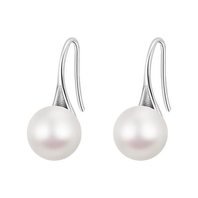 999纯银天然珍珠耳环女