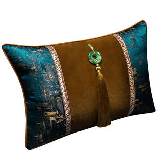 新中式现代抱枕套子含芯沙发靠背垫腰枕靠枕床头古典大号靠包护腰