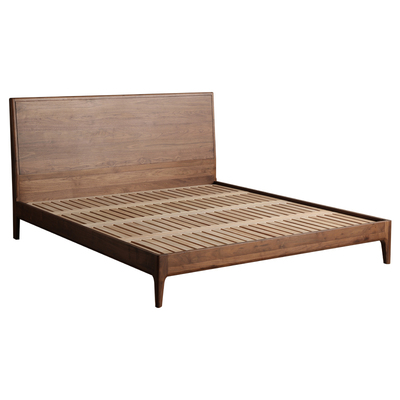 北欧实木床北美黑胡桃木双人床