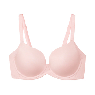 奶糖女孩无痕文胸女圆圆隐形杯内衣收副乳聚拢防下垂2025大胸胸罩