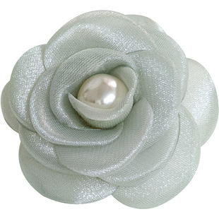 胸针高档女胸花别针外套毛衣装饰珍珠花朵山茶花领饰西装配饰新款