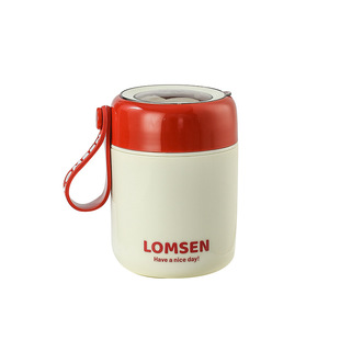 马年早餐杯304不锈钢保温汤杯带盖勺密封豆浆杯汤罐饭盒早餐礼品