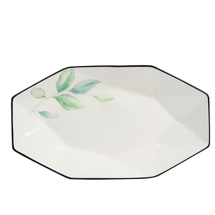 12英寸陶瓷大号鱼盘子2只装蒸鱼专用盘子高级感鱼盘 家用2025新款