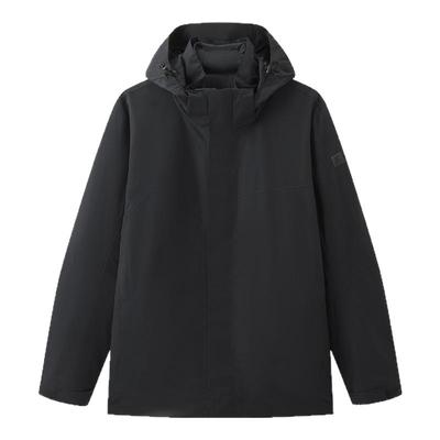 牧高笛户外防风防水防寒保暖外套三合一羽绒冲锋衣男秋ZM24318005