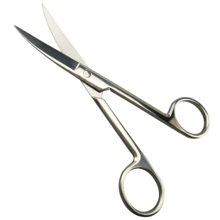 不锈钢剪刀手术14CM弯头16CM直尖眼科纱布双眼皮贴美容修眉鼻毛剪