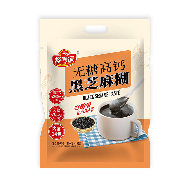 餐考家无糖高钙黑芝麻糊小包装