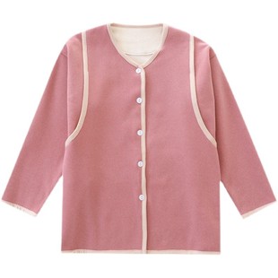 秋冬季保暖德绒月子服上衣单件孕妇产后睡衣哺乳喂奶衣家居服怀孕