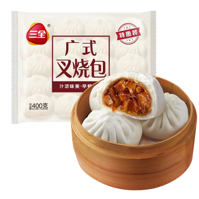 三全广式蜜汁叉烧包半成品早餐
