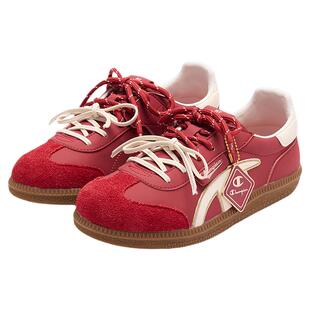 【小马宝莉联名】Champion冠军男女童26春红色双鞋带网面德训板鞋