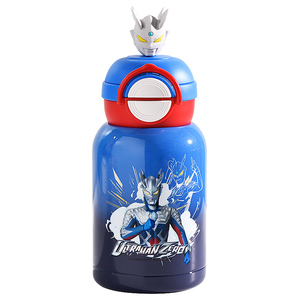 赛罗奥特曼儿童保温杯男孩食品级316带吸管小学生上学专用直饮壶