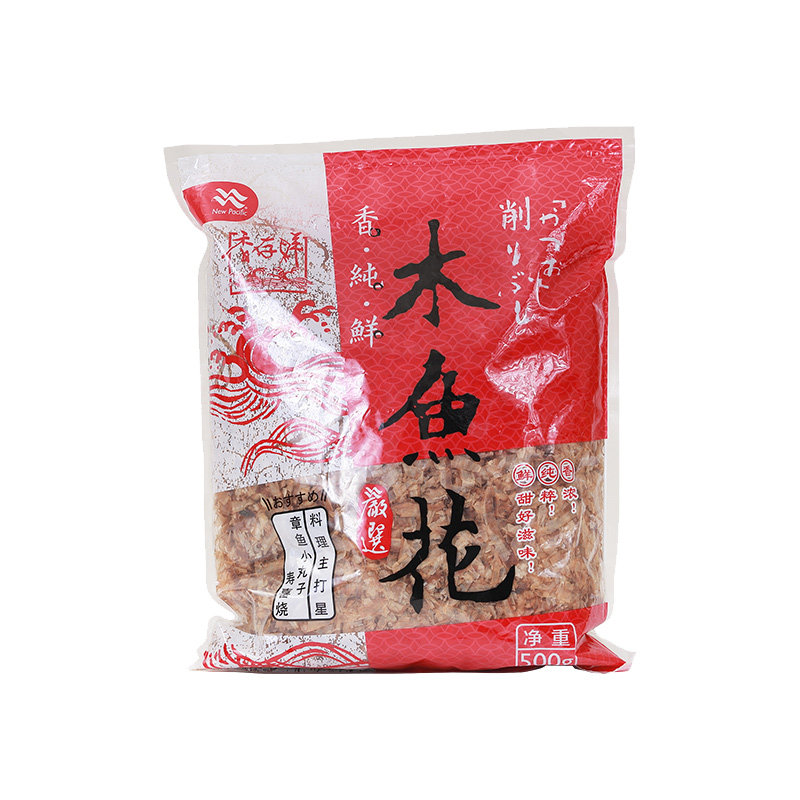 新太平洋香纯鲜木鱼花商用500g柴鱼片章鱼烧寿司披萨鲣鱼片100g