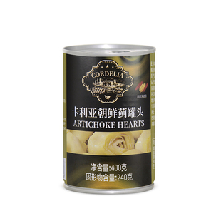 卡利亚朝鲜蓟罐头400g西班牙进口亚枝竹芯洋蓟芯沙拉前菜披萨原料