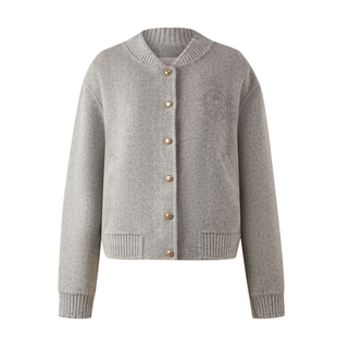 【100%美丽诺羊毛】Eland衣恋毛呢外套女短款羊毛大衣2025冬新款