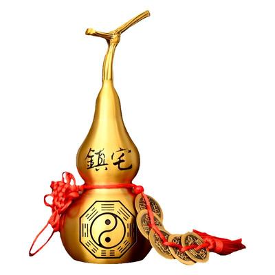 纯铜葫芦挂件五帝钱葫芦客厅店铺