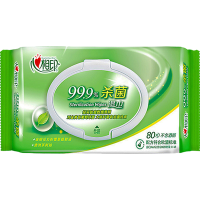 湿巾纸心相印心相印80片5包80片