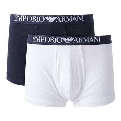 阿玛尼EA弹力合身松紧腰平角内裤