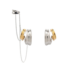 [喻言同款]Juunngle洲谷拼色耳环春夏耳饰女轻奢高级感气质首饰品