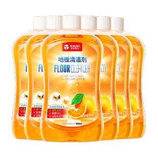 泰克斯乐地板清洁剂瓷砖木地板大理石速干光亮除菌6瓶多效拖地液