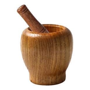 蒜末蒜泥神器实木蒜臼捣蒜器压蒜家用捣碎罐擂钵研磨中医药捣罐