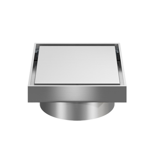 加厚304不锈钢隐形清扫口地漏50/75/110大管径地面内插密封检修口