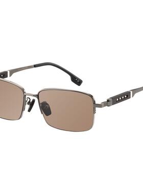 经典半框款水晶轻奢檀木时尚眼镜