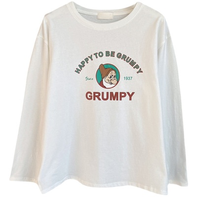 【赠运费险】长袖印花T恤通勤