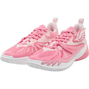 准者篮球鞋新品里夫斯三代情人节低帮粉色轻便回弹运动鞋男女同款