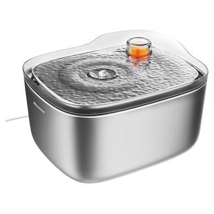 XCHO小宠物猫咪饮水机不锈钢狗狗自动猫喝水器喂水碗恒温加热流动