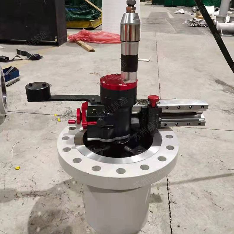 法兰面加工机HT610MM 便携式法兰密封面修复 法兰端面修复机