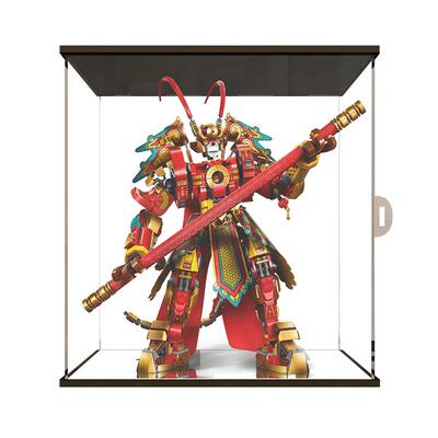上下木塑射灯透明展示适用乐高
