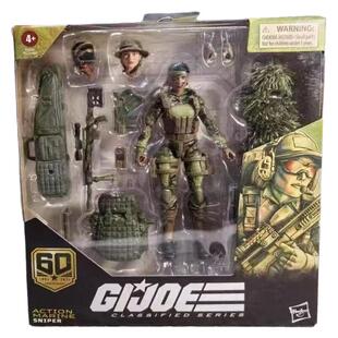 孩之宝特种部队 GIJOE 6寸可动人偶 60周年速降兵 女性狙击手现货