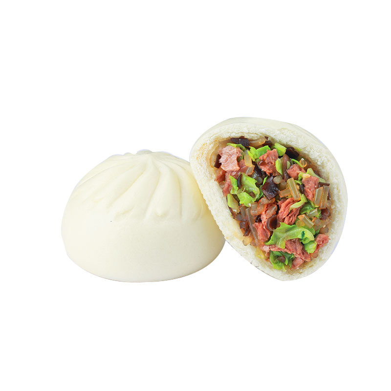 纯素荠菜豆干包子酱香包豆沙包