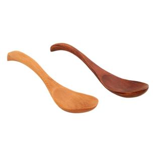 日式长柄冰淇淋蜂蜜甜品勺咖啡搅拌小木勺子韩式调羹汤勺茶匙