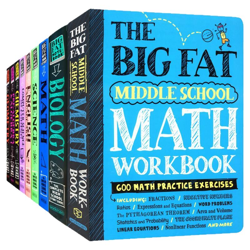 Everything You Need to Ace in One Big Fat Notebook 美国中学生优等生学霸课堂笔记 畅销学科工具参考书 学科知识 英文原版