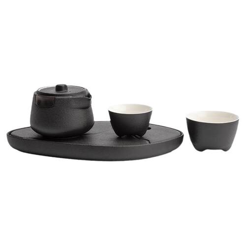 南山先生 小鱼干泡盘陶瓷茶盘家用简约储水式茶海茶托盘茶道配件