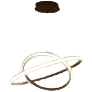 北欧极简艺术创意客厅灯饰个性圆环餐厅三环吊灯卧室轻奢网红灯具