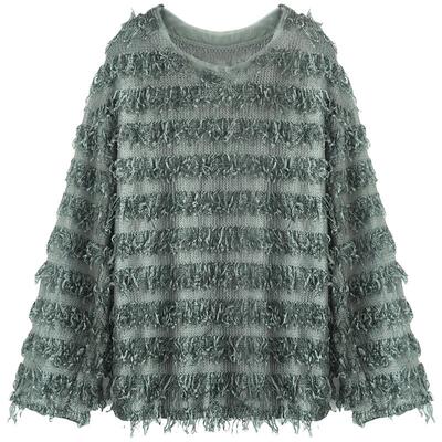 COCOBELLA微透视流苏针织罩衫