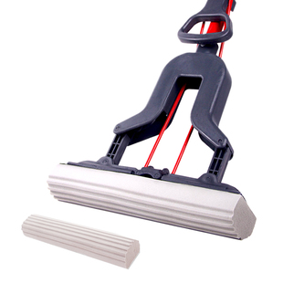 微力达正品强力吸水擦海棉胶棉地拖把对折式挤水家用墩布送头包邮