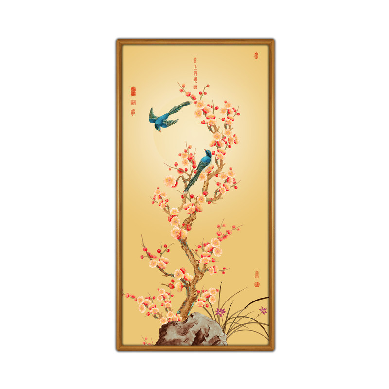 玄关走廊+可定制+手工雕刻金线