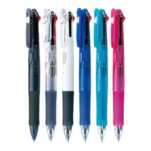 日本zebra斑马旗舰店官网直营斑马圆珠笔按压式四色多功能笔B4A3多色笔合一可替换圆珠笔芯三色圆珠笔B3A3