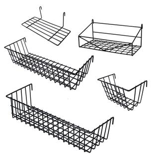 ins网格挂篮置物架小托盘 阳台超市大号铁艺网货架挂钩收纳置物篮