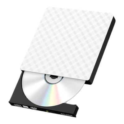 高多双头USB-C外置光驱移动8X速DVD刻录机电脑外接读写光盘播放器
